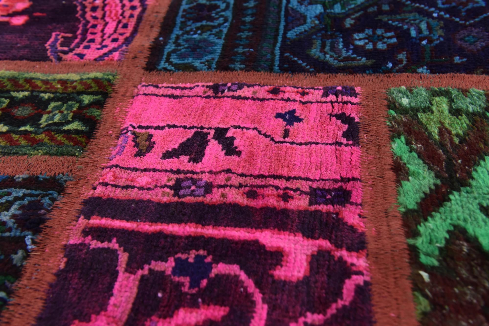 5' 10 x 7' 7 Hand Knotted Ultra Vintage Persian Wool Rug