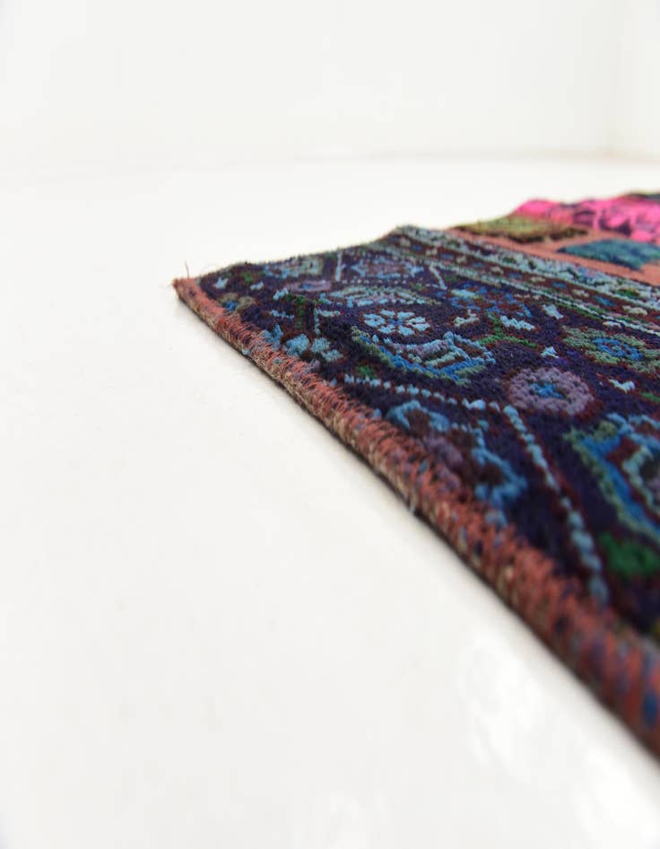 Detail image of 5' 10 x 7' 7  Hand Knotted Ultra Vintage Persian Wool Rug