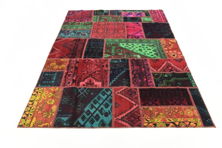Detail image of 5' 6 x 7' 6 Hand Knotted Ultra Vintage Persian Wool Rug