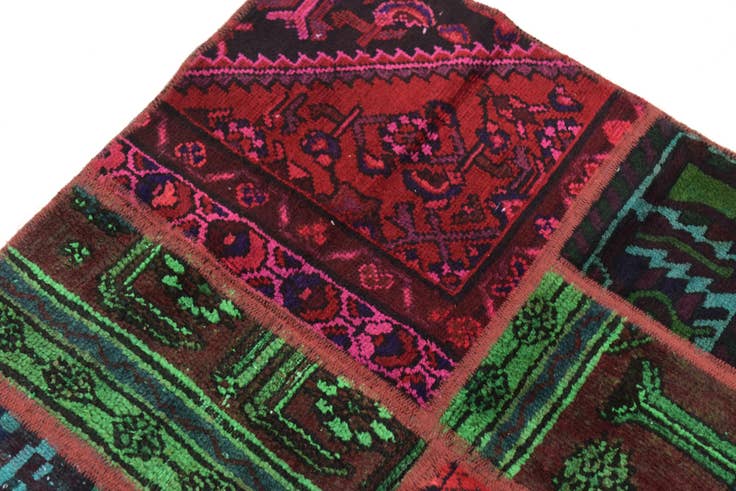 Detail image of 5' 6 x 7' 6 Hand Knotted Ultra Vintage Persian Wool Rug