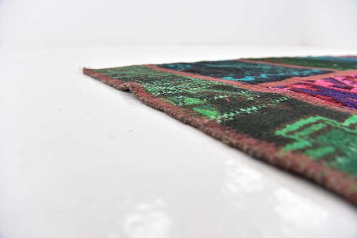 185cm x 225cm anudado a mano Ultra Vintage Alfombra Persa Lana
