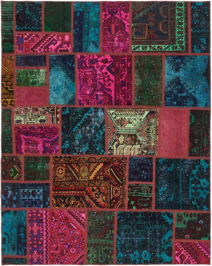 Detail image of 185cm x 225cm anudado a mano Ultra Vintage Alfombra Persa Lana