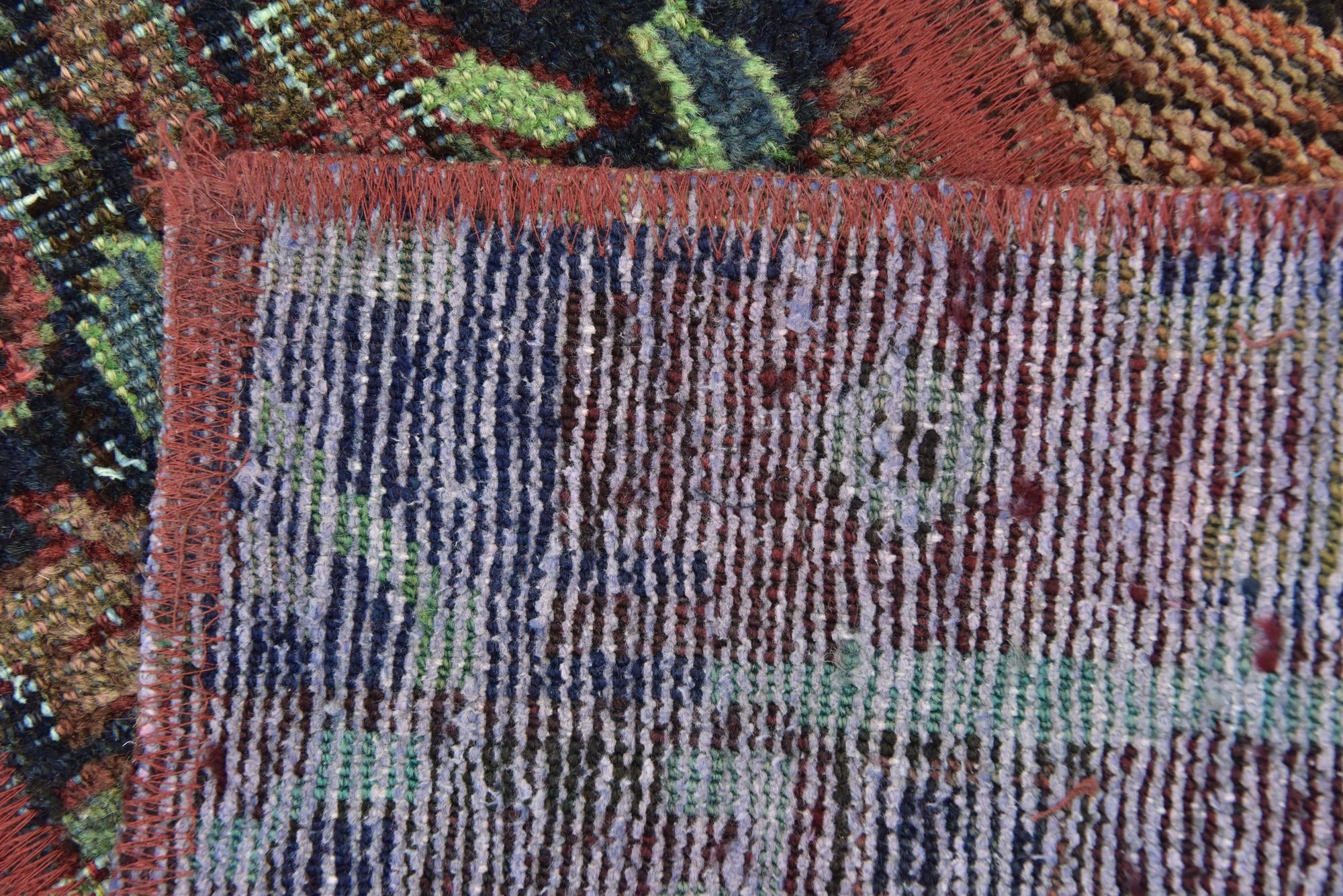 5' 9 x 7' 8 Hand Knotted Ultra Vintage Persian Wool Rug