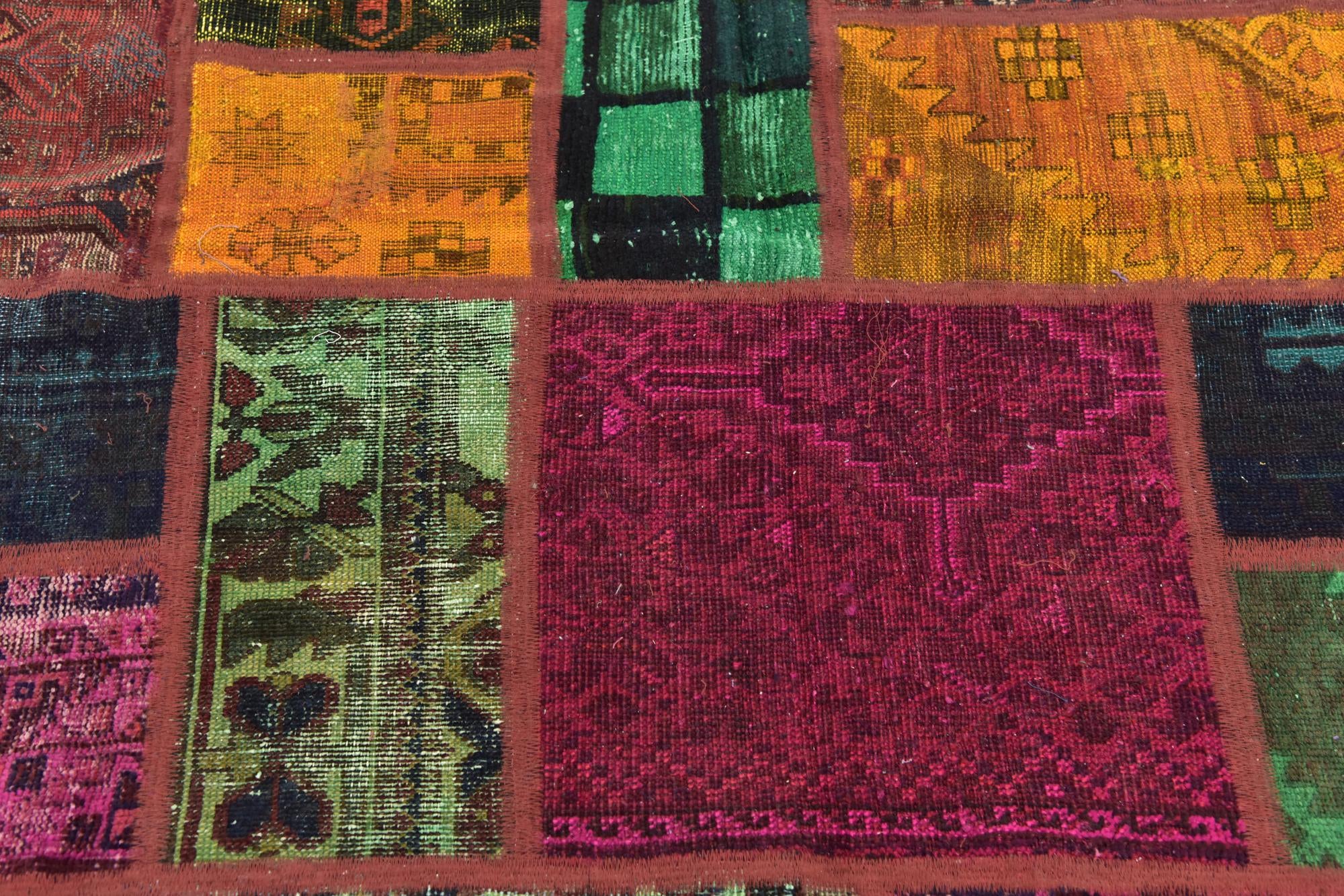 5' 9 x 7' 8 Hand Knotted Ultra Vintage Persian Wool Rug