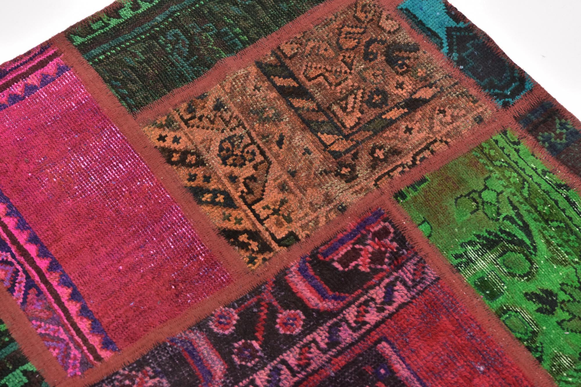 5' 9 x 7' 8 Hand Knotted Ultra Vintage Persian Wool Rug