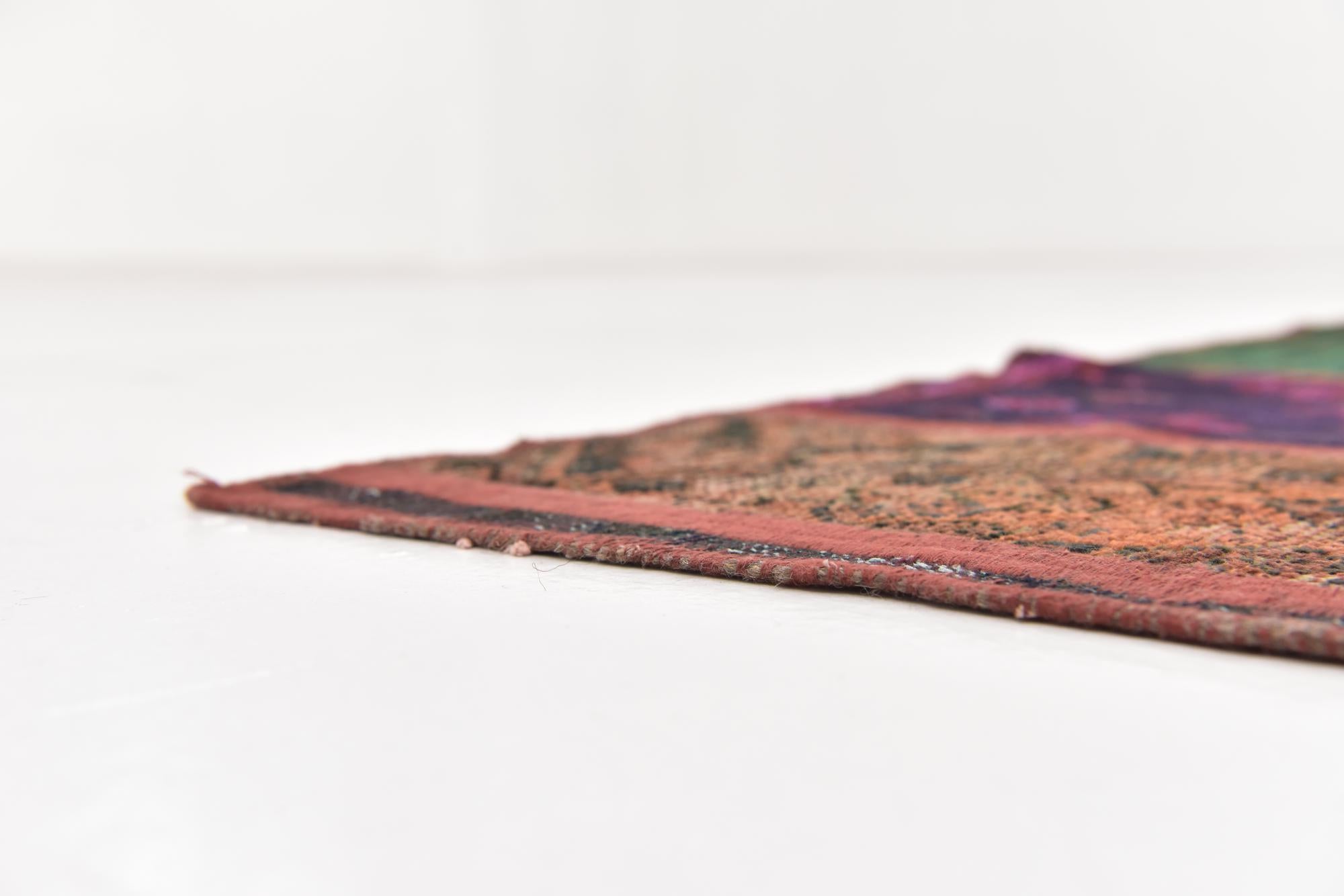 5' 9 x 7' 8 Hand Knotted Ultra Vintage Persian Wool Rug