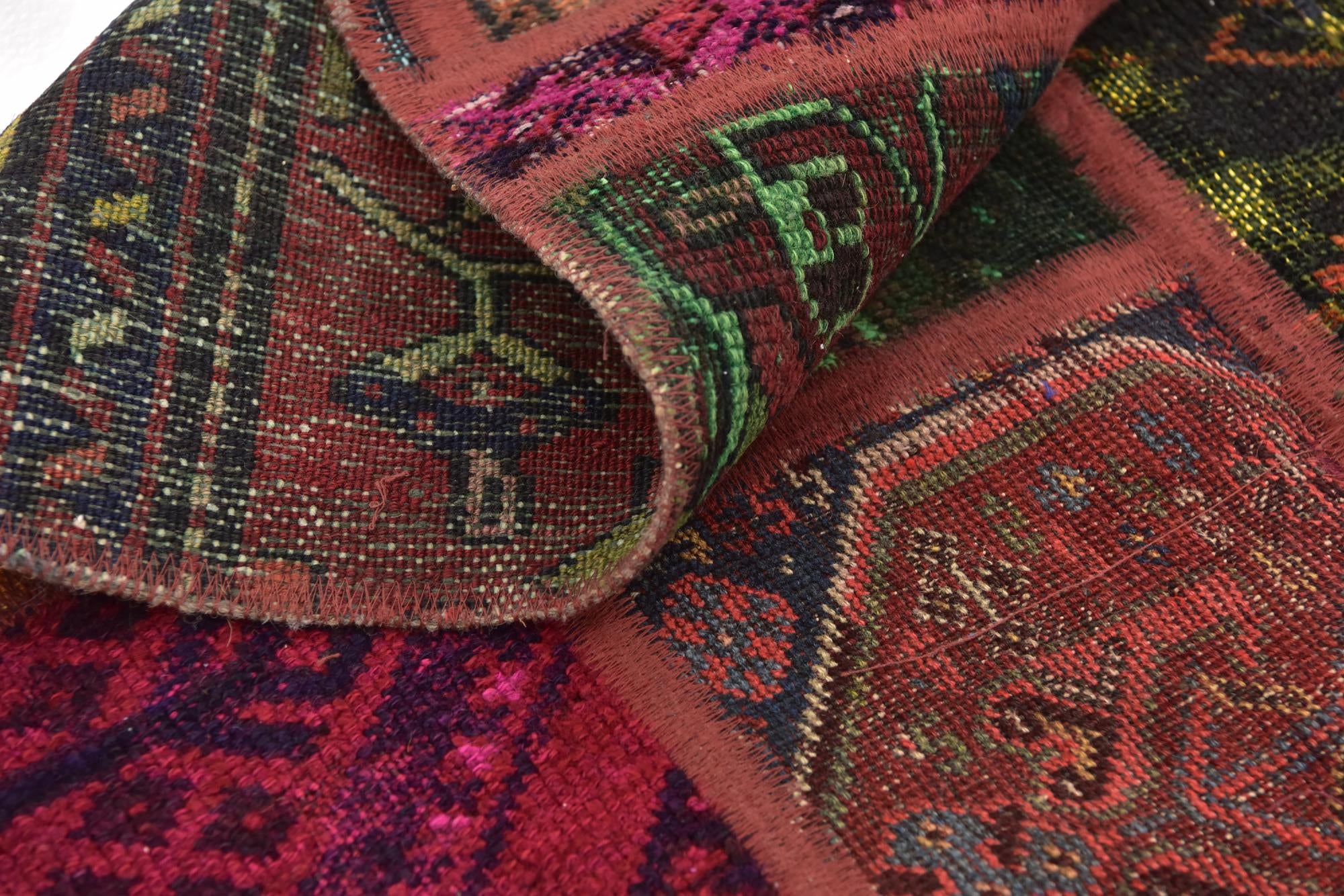 5' 9 x 7' 8 Hand Knotted Ultra Vintage Persian Wool Rug