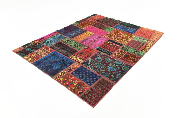 Detail image of 5' 10 x 7' 6 Hand Knotted Ultra Vintage Persian Wool Rug