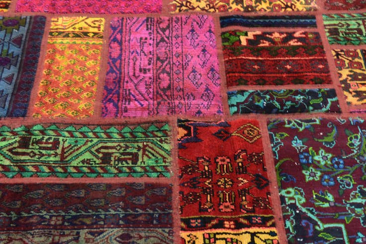Detail image of 5' 10 x 7' 6 Hand Knotted Ultra Vintage Persian Wool Rug