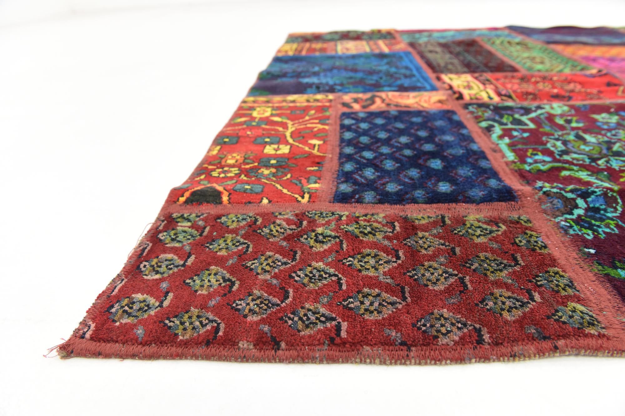 5' 10 x 7' 6 Hand Knotted Ultra Vintage Persian Wool Rug