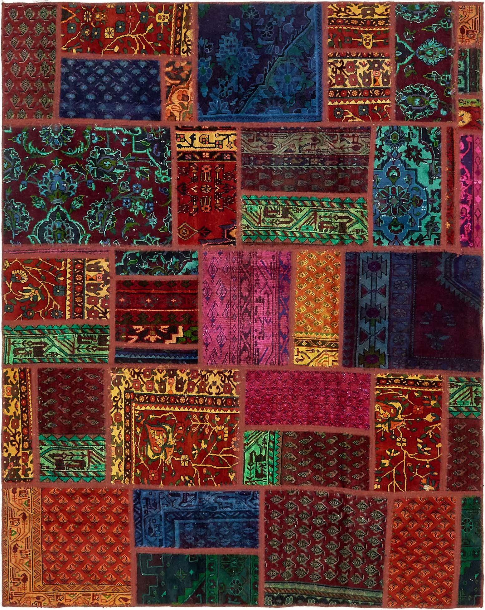 5' 10 x 7' 6 Hand Knotted Ultra Vintage Persian Wool Rug
