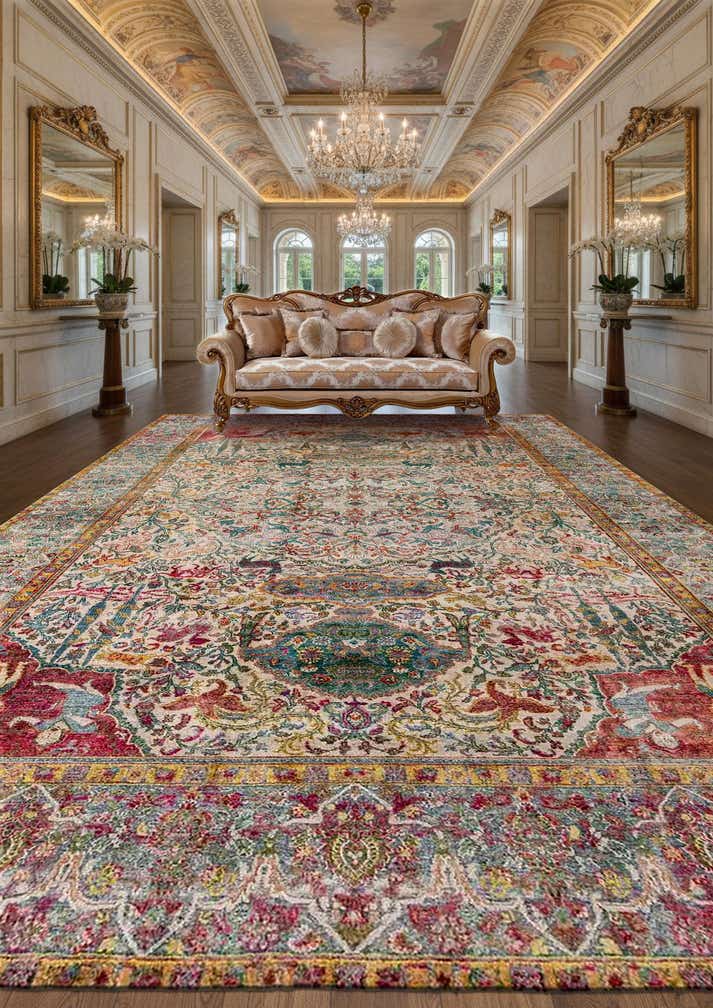 8' 6 x 12' 7 Hand Knotted Ultra Vintage Persian Rug