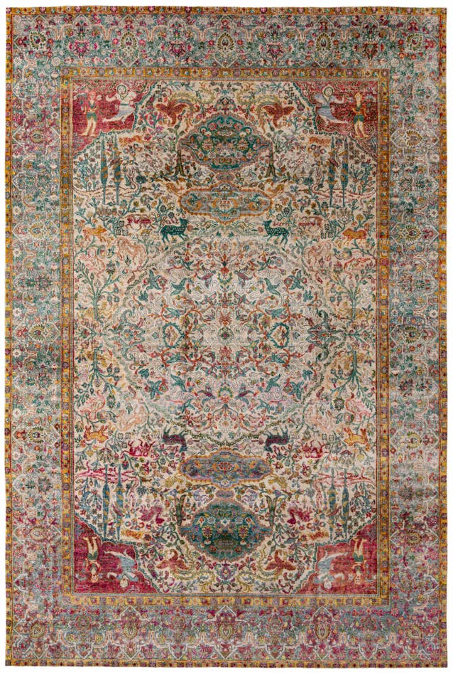 Detail image of 8' 6 x 12' 7 Hand Knotted Ultra Vintage Persian Rug