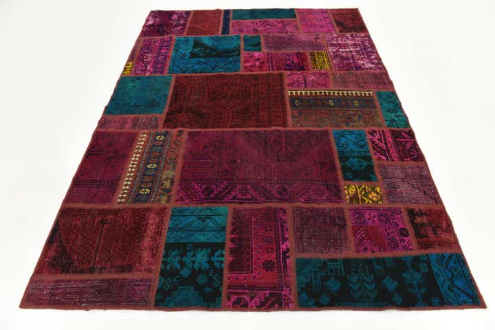 5' 6 x 7' 7 Hand Knotted Ultra Vintage Persian Wool Rug