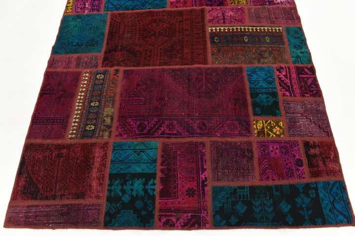 5' 6 x 7' 7 Hand Knotted Ultra Vintage Persian Wool Rug