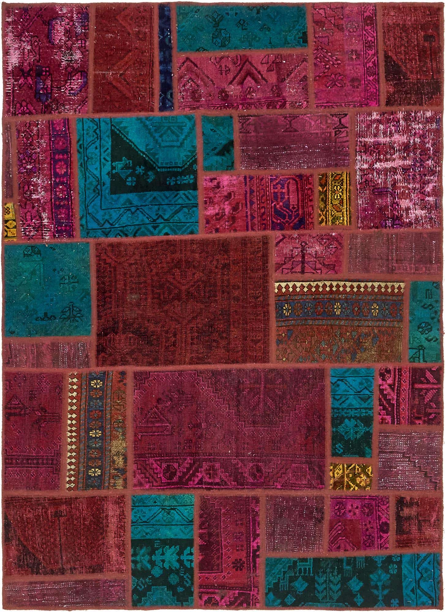 5' 6 x 7' 7 Hand Knotted Ultra Vintage Persian Wool Rug