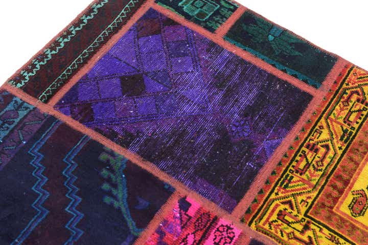 5' 9 x 8' Hand Knotted Ultra Vintage Persian Wool Rug