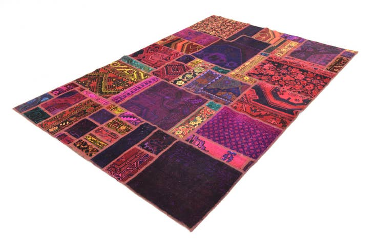 Detail image of 5' 6 x 8' 3 Hand Knotted Ultra Vintage Persian Wool Rug