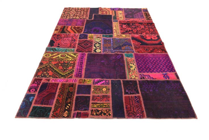 Detail image of 5' 6 x 8' 3 Hand Knotted Ultra Vintage Persian Wool Rug