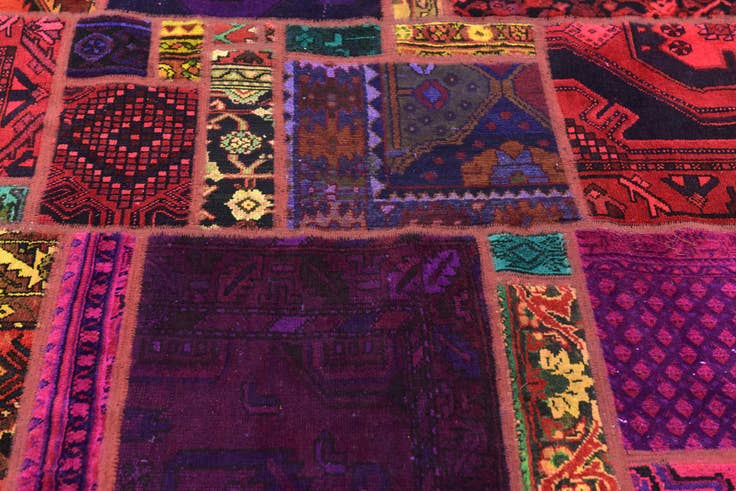 Detail image of 5' 6 x 8' 3 Hand Knotted Ultra Vintage Persian Wool Rug