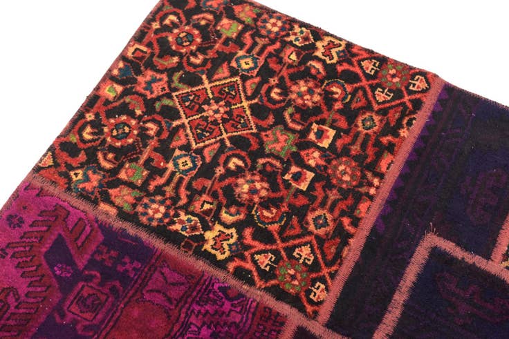 Detail image of 5' 6 x 8' 3 Hand Knotted Ultra Vintage Persian Wool Rug