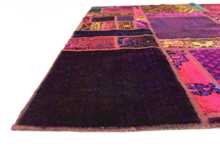 Detail image of 5' 6 x 8' 3 Hand Knotted Ultra Vintage Persian Wool Rug