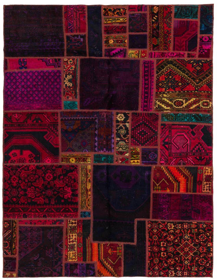 Detail image of 5' 6 x 8' 3 Hand Knotted Ultra Vintage Persian Wool Rug