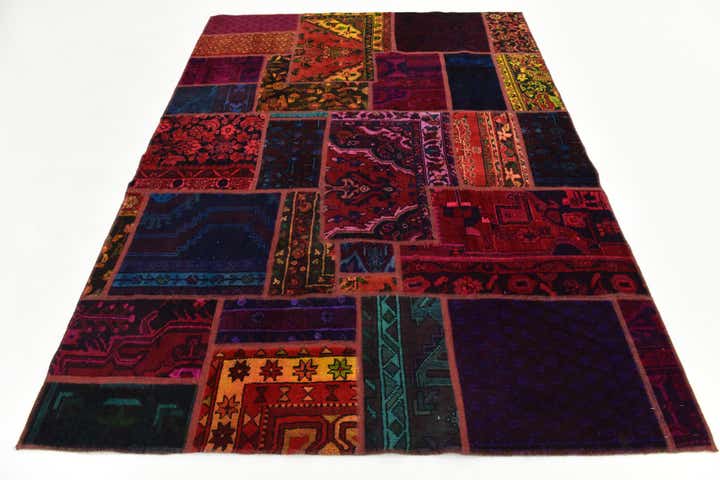 5' 8 x 7' 7 Hand Knotted Ultra Vintage Persian Wool Rug