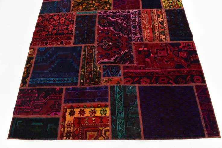 Detail image of 5' 8 x 7' 7 Hand Knotted Ultra Vintage Persian Wool Rug