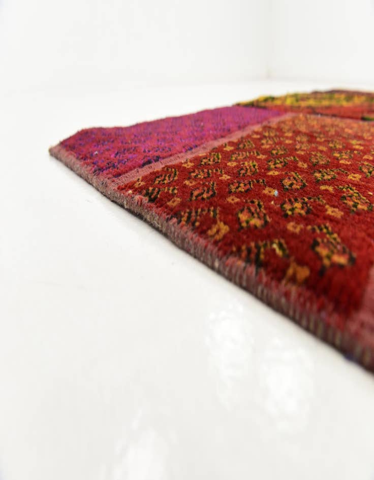 Detail image of 5' 8 x 7' 7  Hand Knotted Ultra Vintage Persian Wool Rug