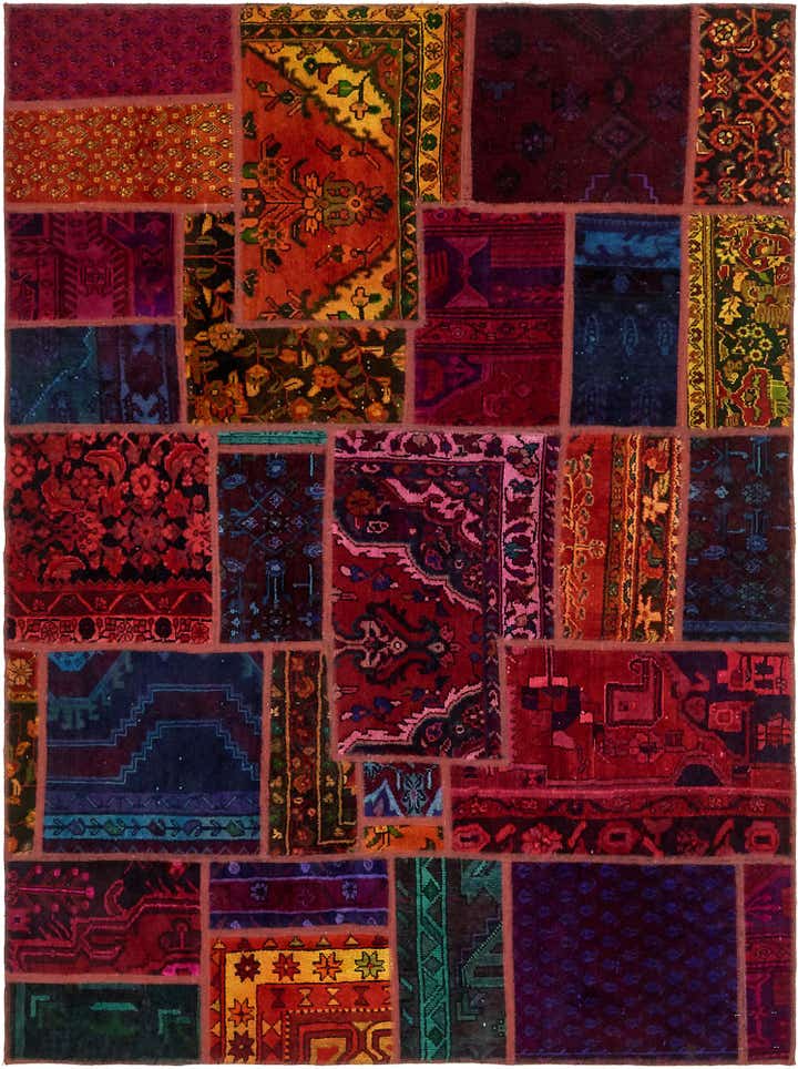 5' 8 x 7' 7 Hand Knotted Ultra Vintage Persian Wool Rug