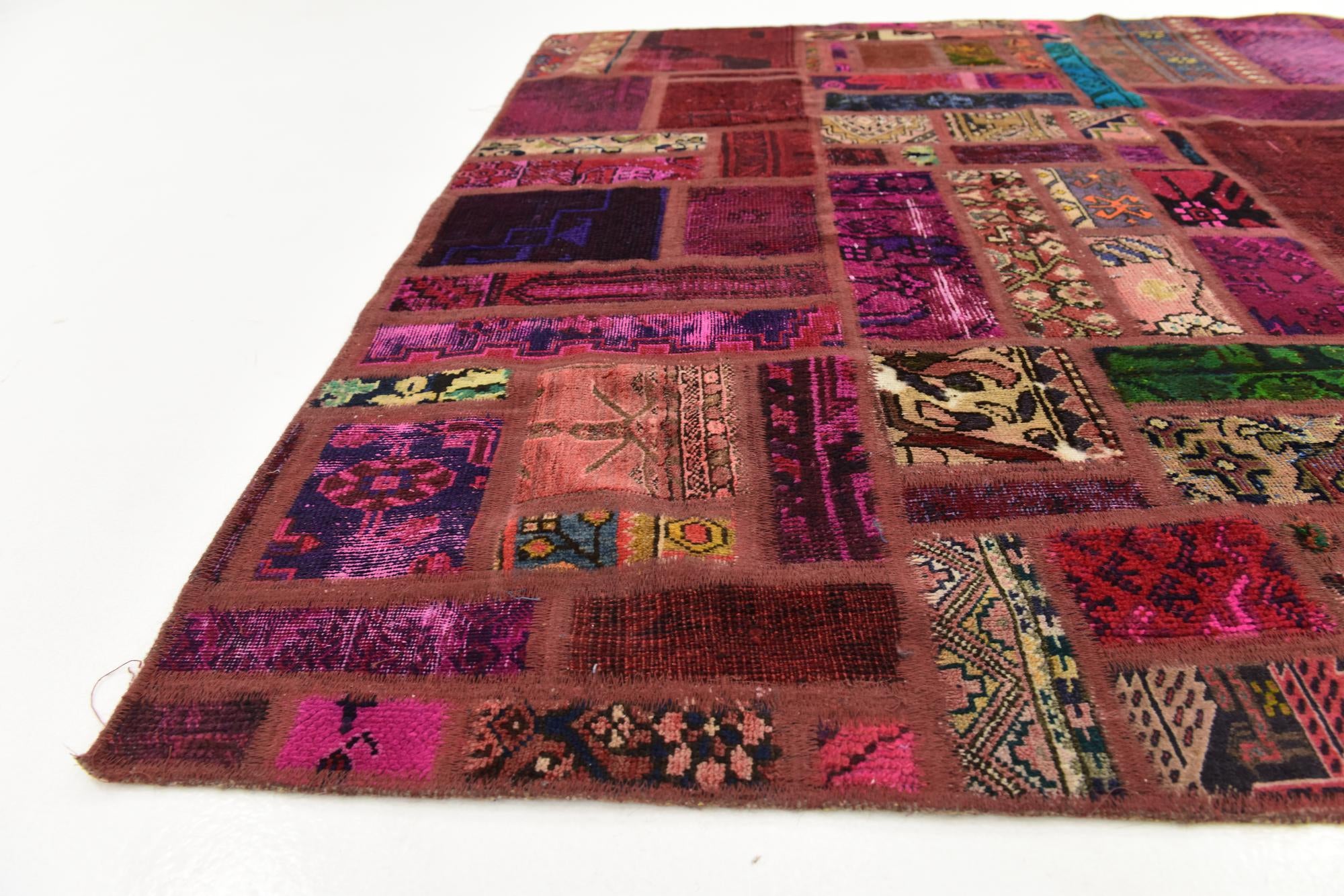 5' 7 x 7' 10 Hand Knotted Ultra Vintage Persian Wool Rug