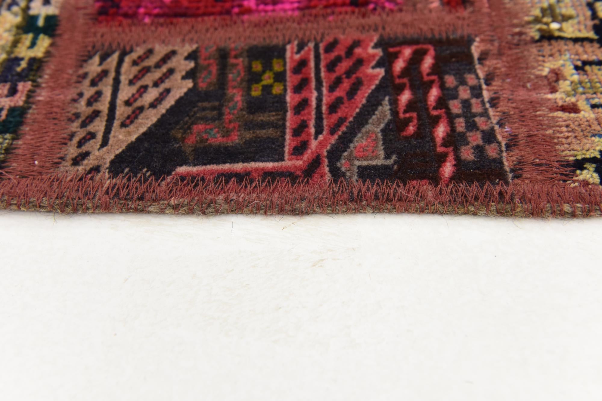 5' 7 x 7' 10 Hand Knotted Ultra Vintage Persian Wool Rug