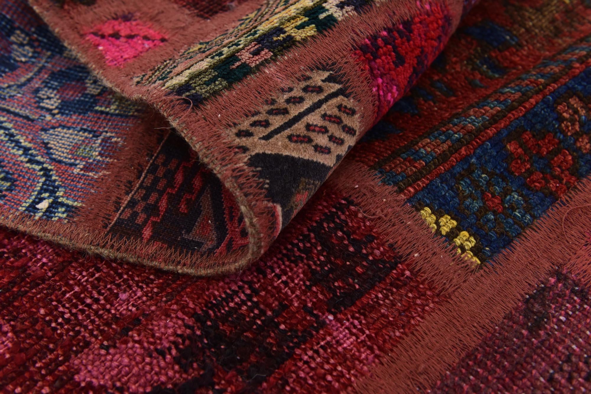 5' 7 x 7' 10 Hand Knotted Ultra Vintage Persian Wool Rug
