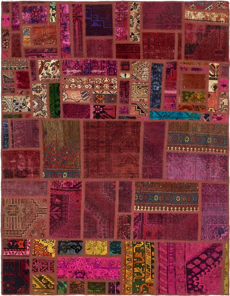 Detail image of 5' 7 x 7' 10 Hand Knotted Ultra Vintage Persian Wool Rug