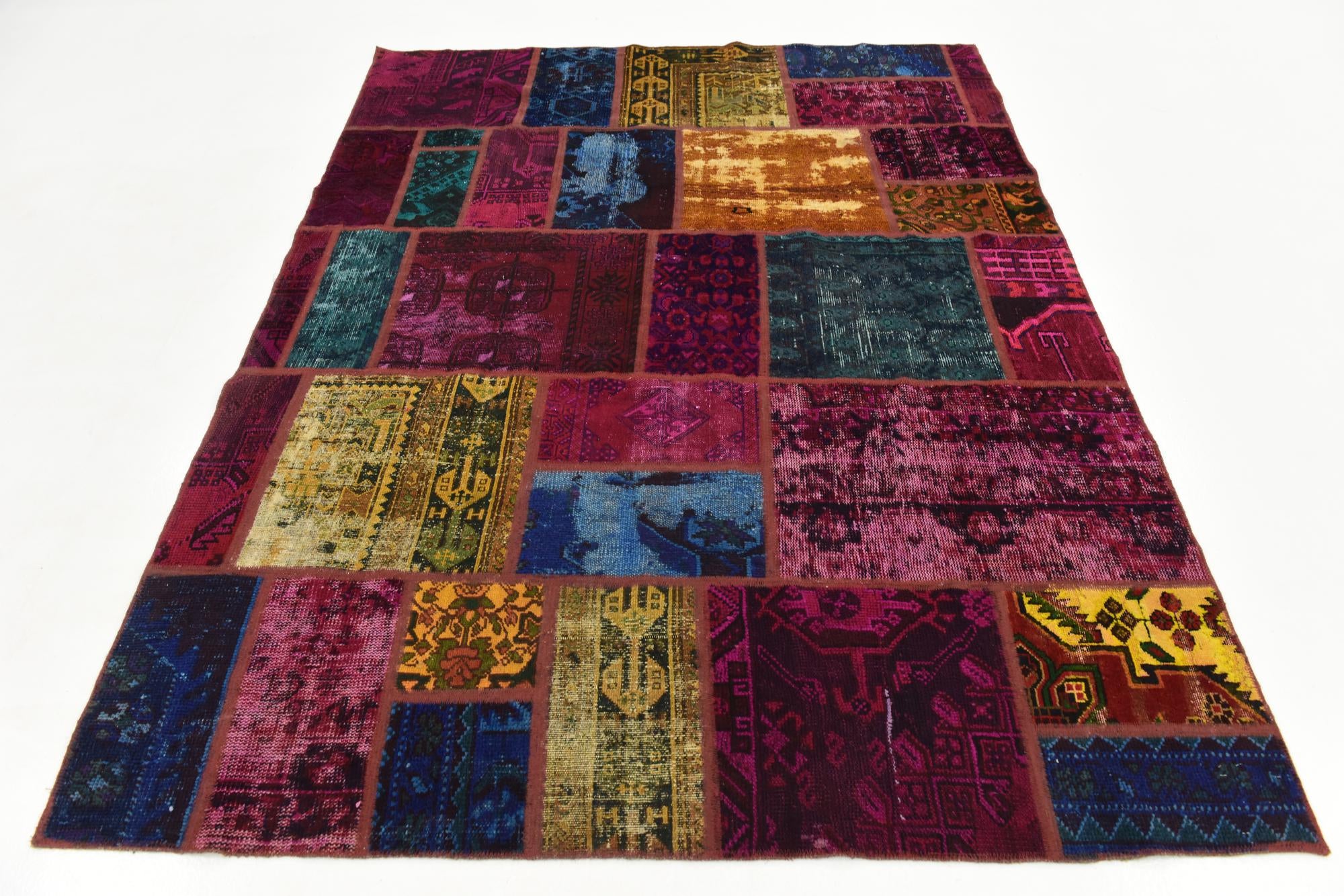 6' x 7' 8 Hand Knotted Ultra Vintage Persian Wool Rug
