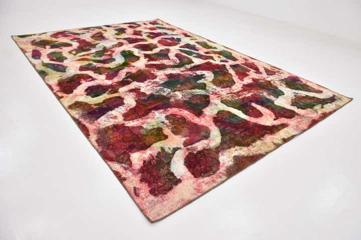 8' 10 x 12' 10 Hand Knotted Ultra Vintage Persian Wool Rug