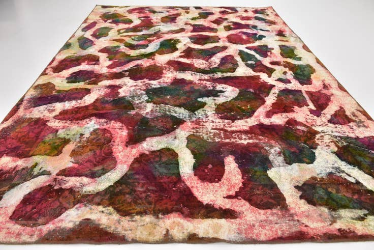 Detail image of 8' 10 x 12' 10 Hand Knotted Ultra Vintage Persian Wool Rug