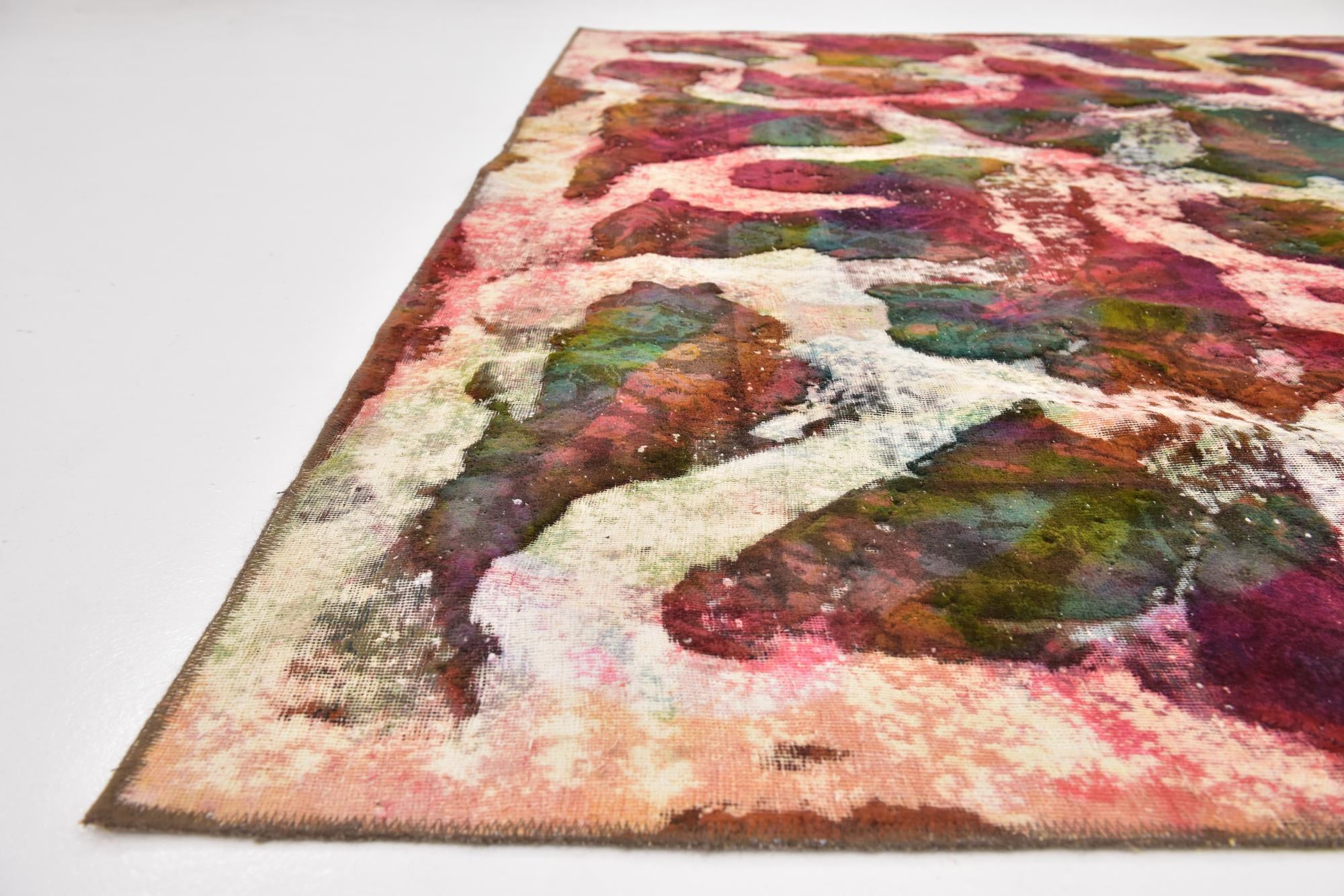 8' 10 x 12' 10 Hand Knotted Ultra Vintage Persian Wool Rug