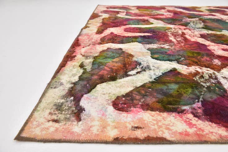Detail image of 8' 10 x 12' 10 Hand Knotted Ultra Vintage Persian Wool Rug