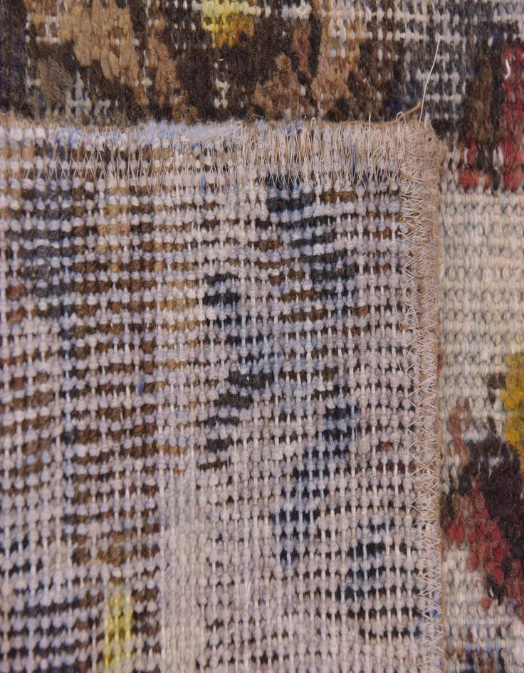 Detail image of 6' 2 x 8'  Hand Knotted Ultra Vintage Persian Wool Rug