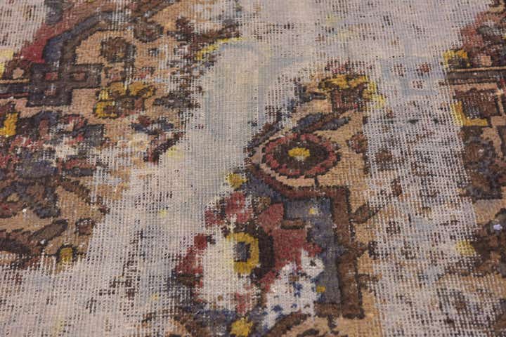 6' 2 x 8' Hand Knotted Ultra Vintage Persian Wool Rug