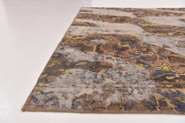 6' 2 x 8' Hand Knotted Ultra Vintage Persian Wool Rug