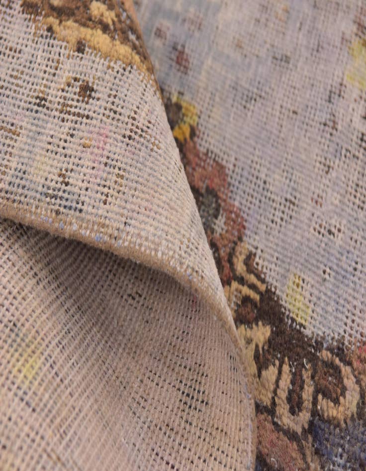 Detail image of 6' 2 x 8'  Hand Knotted Ultra Vintage Persian Wool Rug