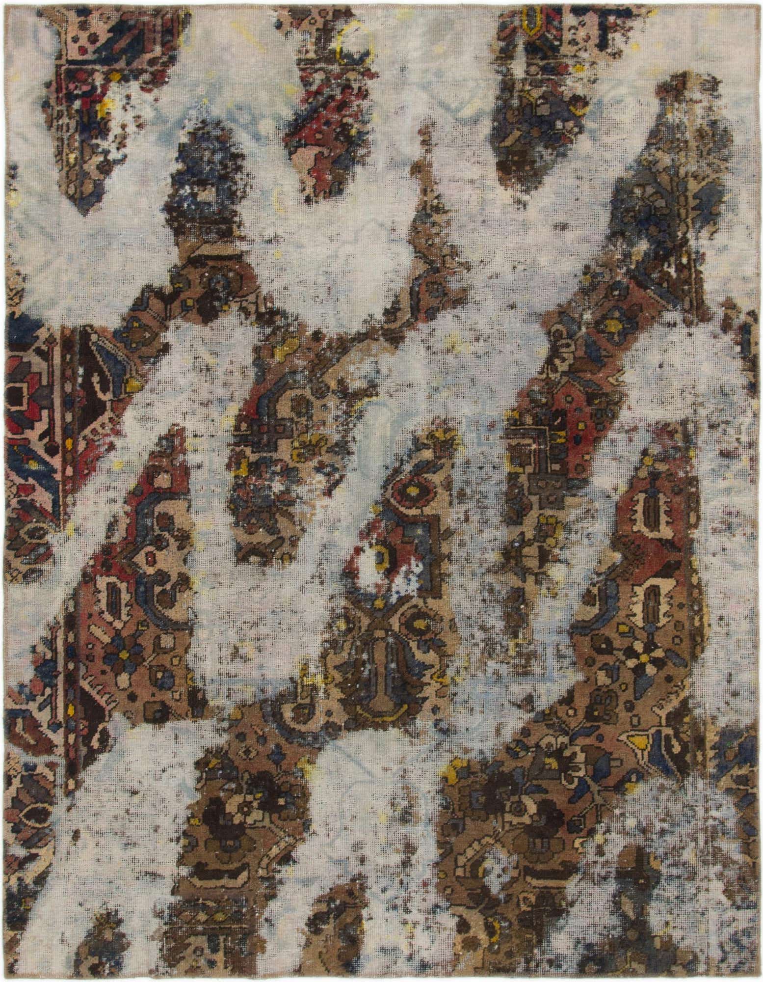 Primary image 6' 2 x 8'  Hand Knotted Ultra Vintage Persian Wool Rug