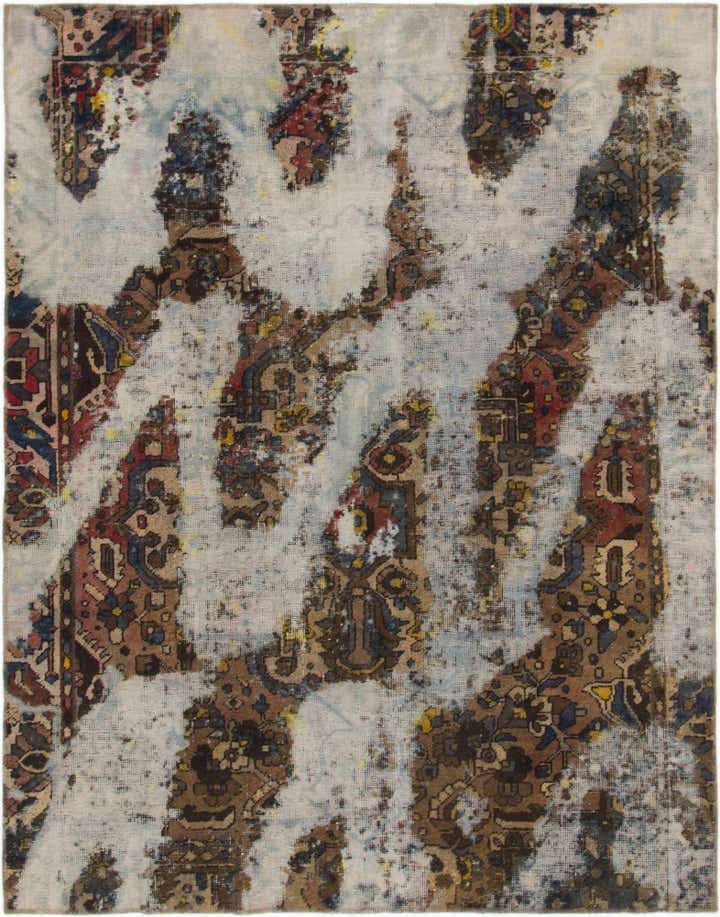 6' 2 x 8' Hand Knotted Ultra Vintage Persian Wool Rug