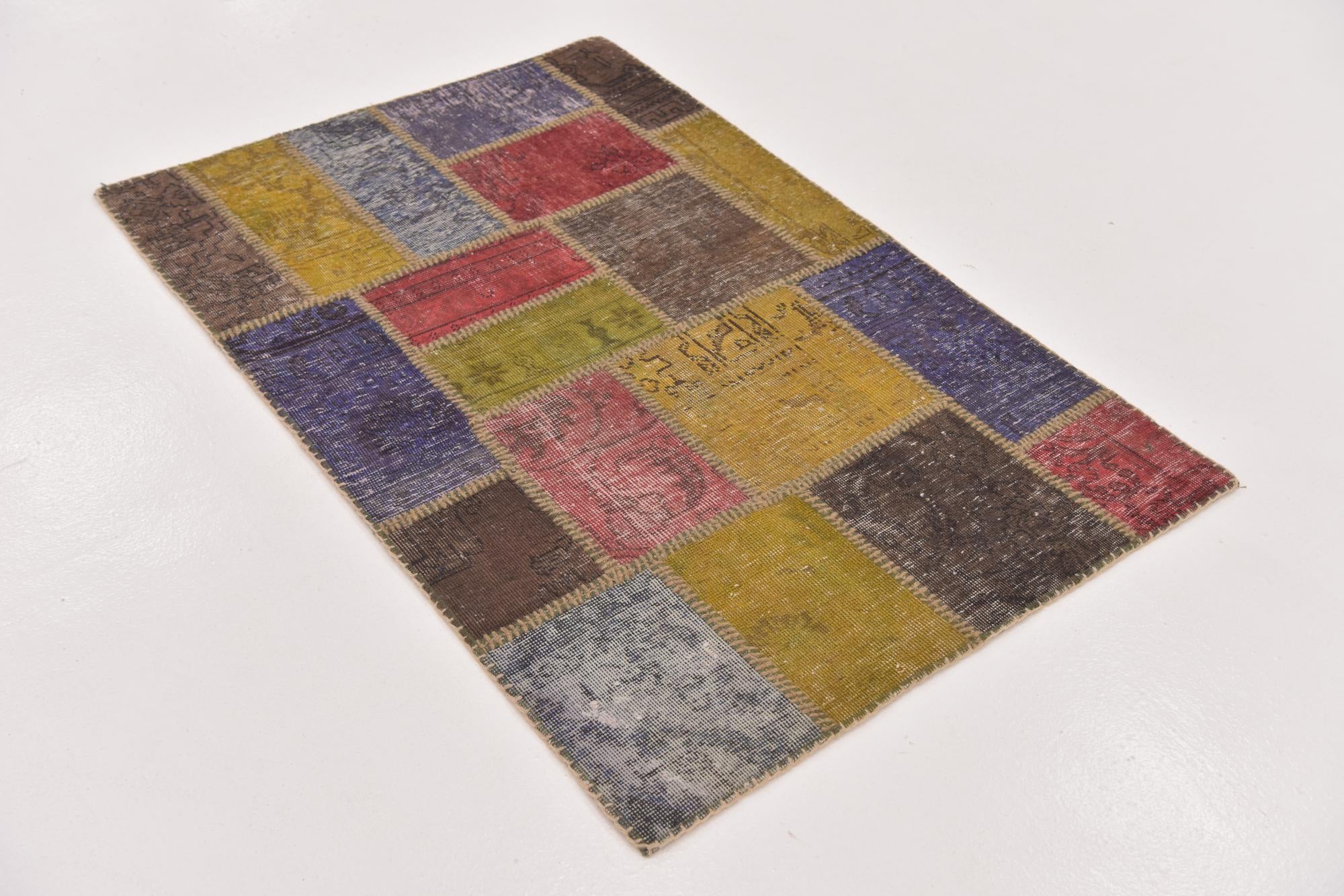 2' 10 x 4' 3 Hand Knotted Ultra Vintage Persian Wool Rug