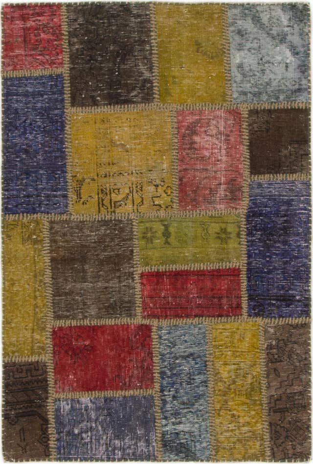 Detail image of 2' 10 x 4' 3 Hand Knotted Ultra Vintage Persian Wool Rug