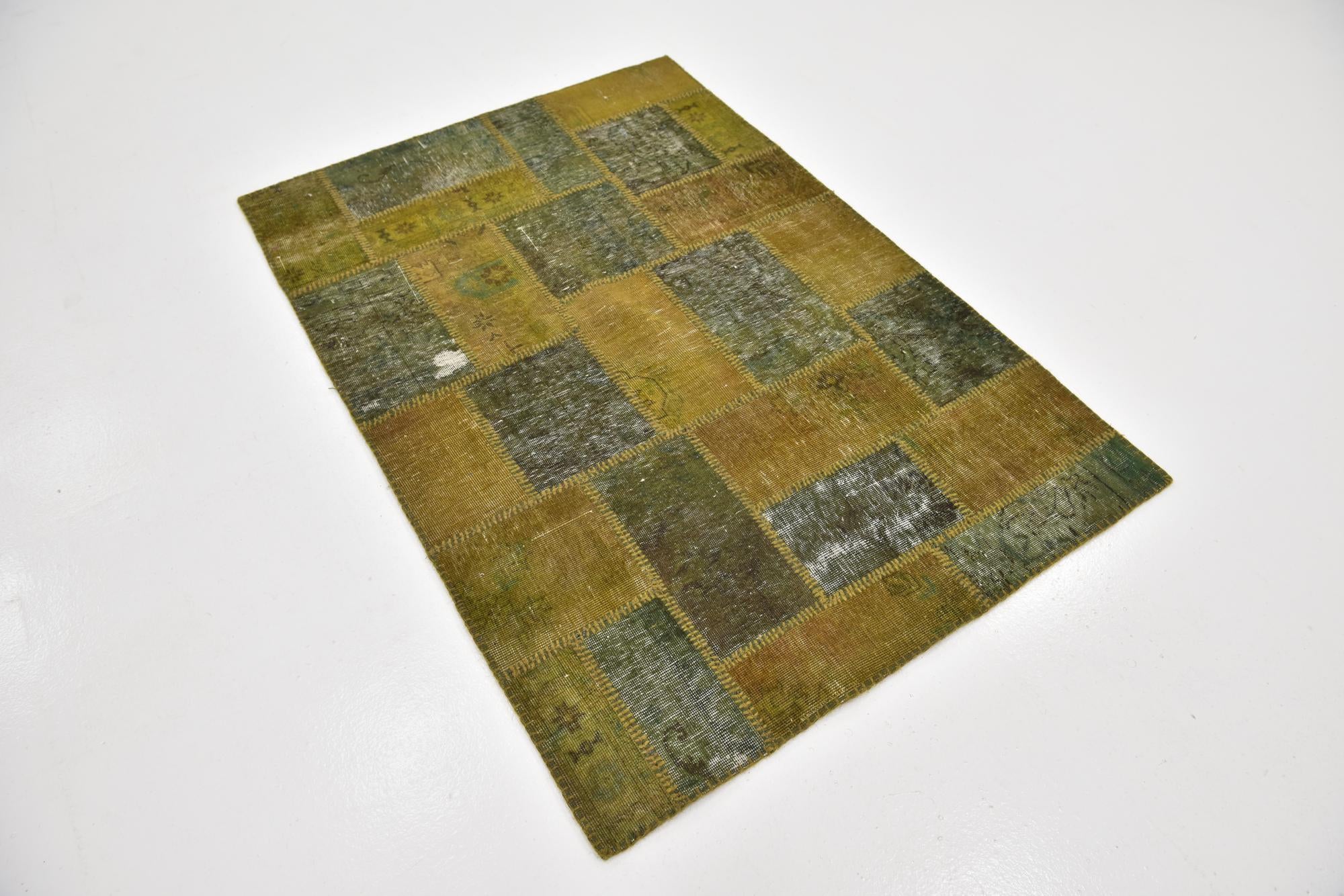3' 9 x 5' 4 Hand Knotted Ultra Vintage Persian Wool Rug