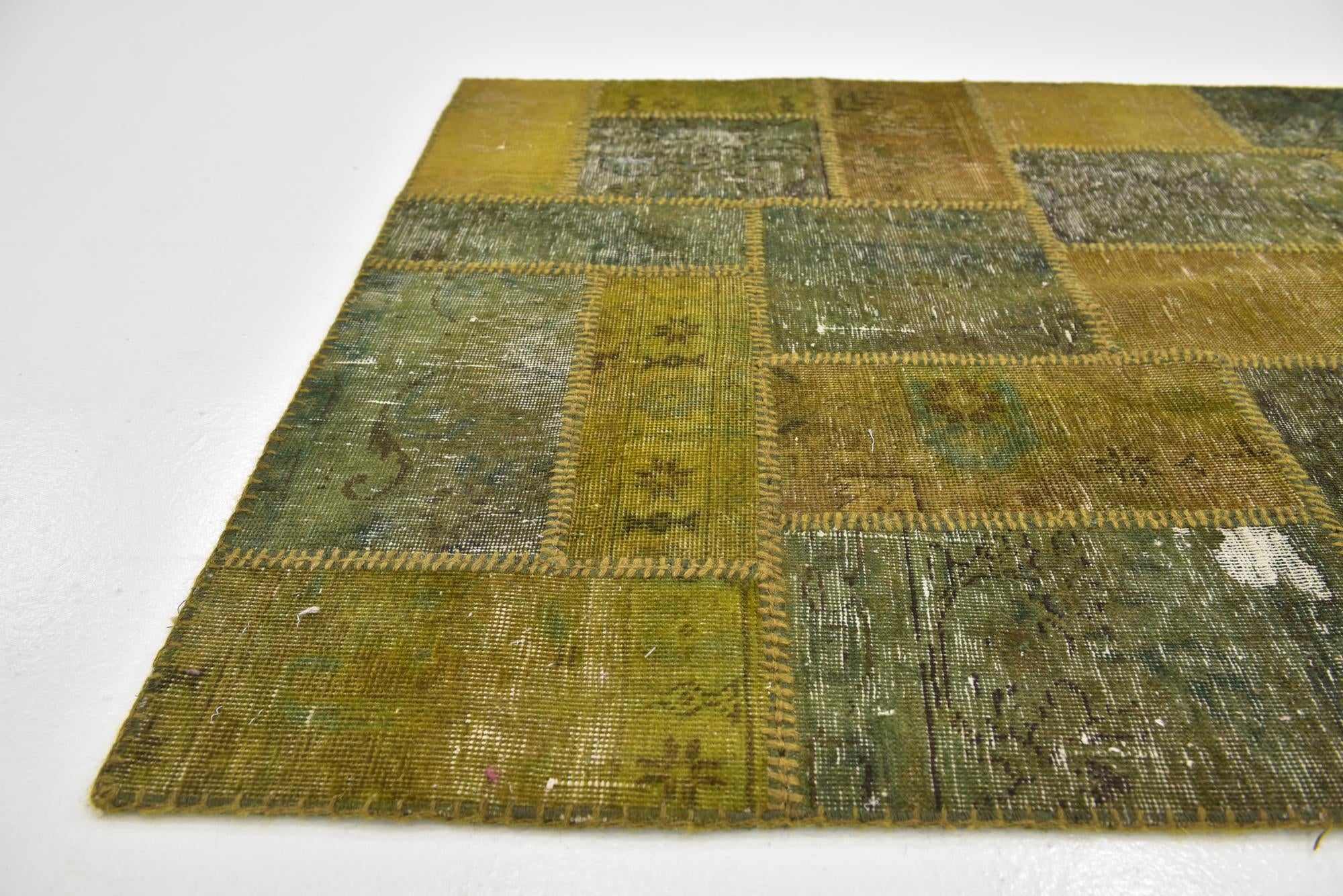 3' 9 x 5' 4 Hand Knotted Ultra Vintage Persian Wool Rug